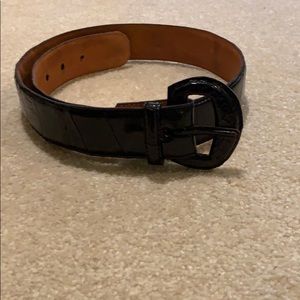 Hand made genuine crocodile ladies belt.